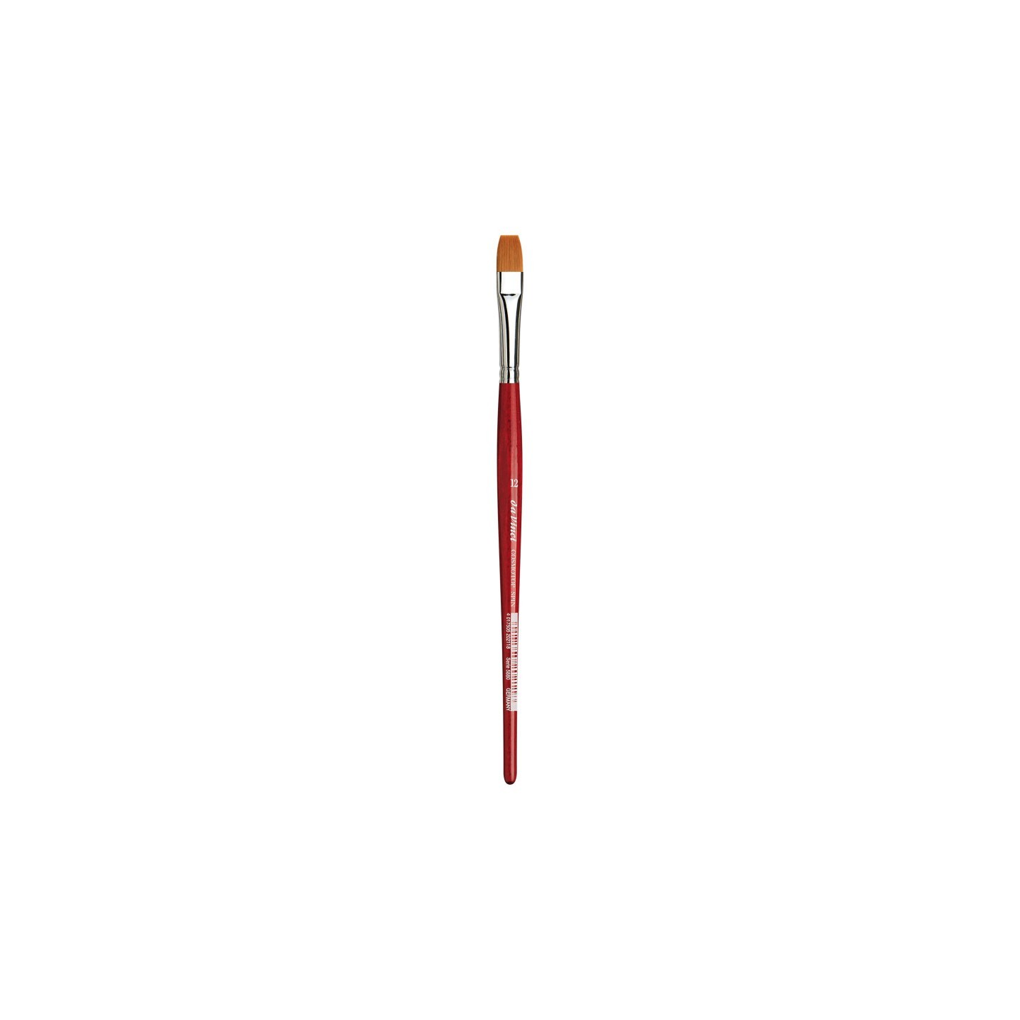 da Vinci COSMOTOP-SPIN Silkpainting Brush, Synthetic, Watercolor, Flat, Size 12