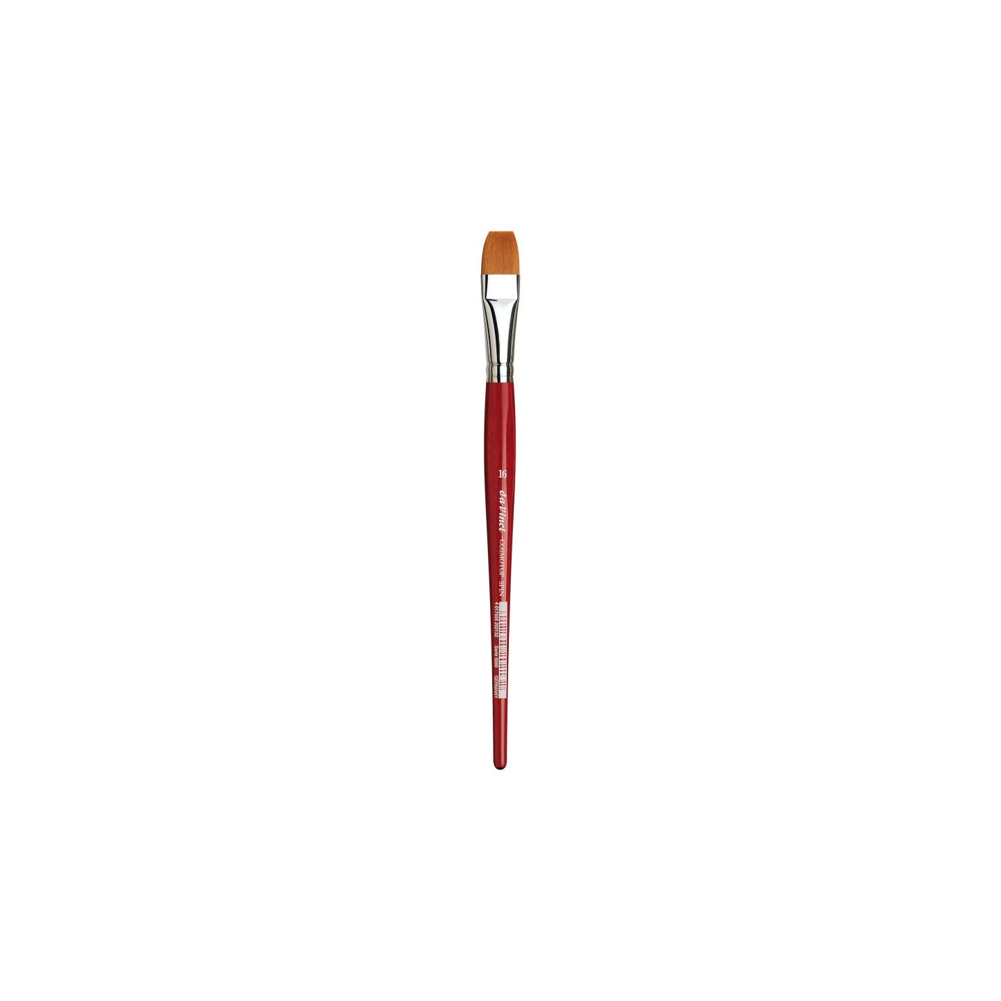 da Vinci COSMOTOP-SPIN Silkpainting Brush, Synthetic, Watercolor, Flat, Size 16