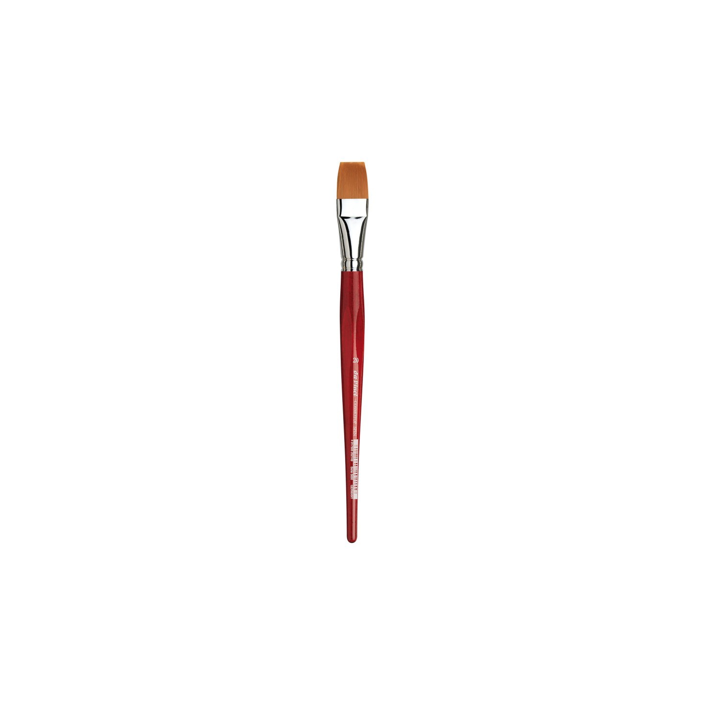 da Vinci COSMOTOP-SPIN Silkpainting Brush, Synthetic, Watercolor, Flat, Size 20