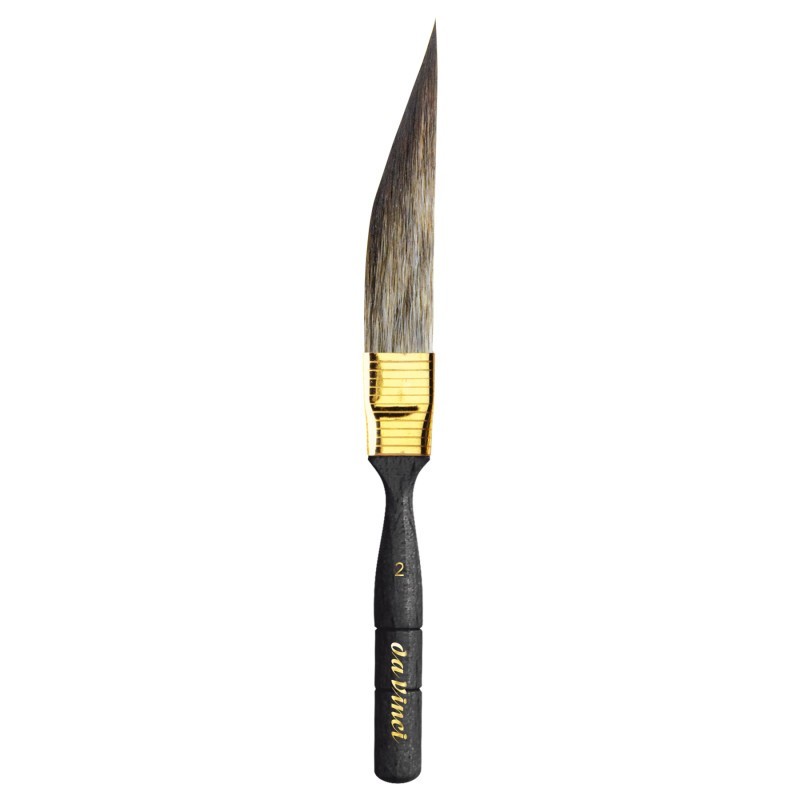 da Vinci CASANEO Dagger Striper with Traditional Pinstriping Handle, Synthetic, Watercolor & Acrylic, Slant, Series 703, Size 2