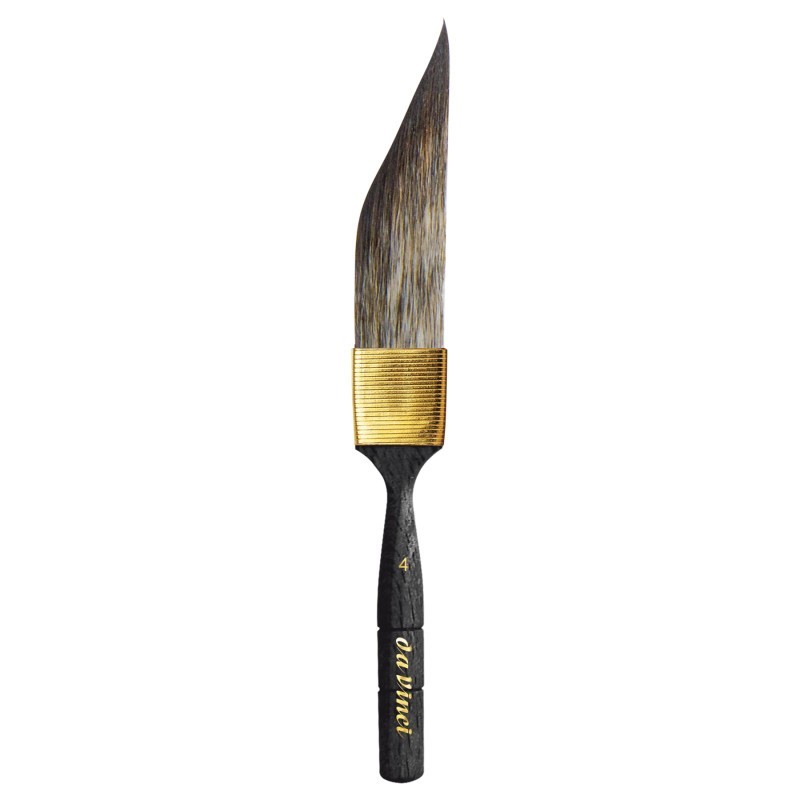 da Vinci CASANEO Dagger Striper with Traditional Pinstriping Handle, Synthetic, Watercolor & Acrylic, Slant, Series 703, Size 4