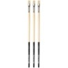 da Vinci CHUNEO Synthetic Hog Bristle, Oil, Flat, Series 7129, Size 8, Pack of 3