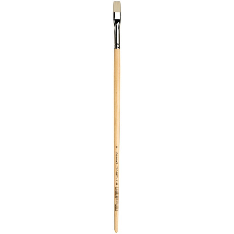 da Vinci TOP-ACRYL Bright White Brush, Synthetic, Acrylic & Oil, Flat, Series 7182, Size 10