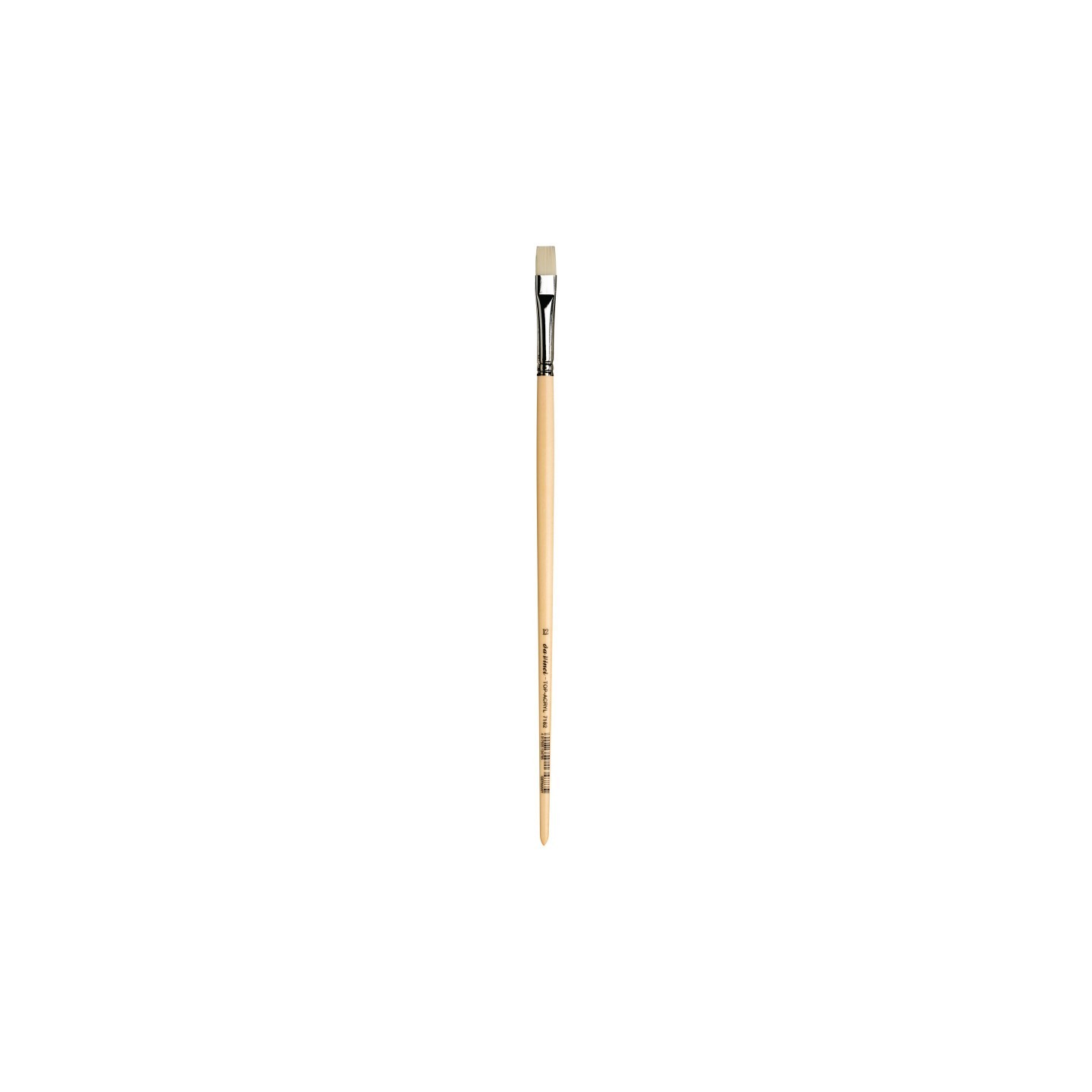 da Vinci TOP-ACRYL Bright White Brush, Synthetic, Acrylic & Oil, Flat, Series 7182, Size 12