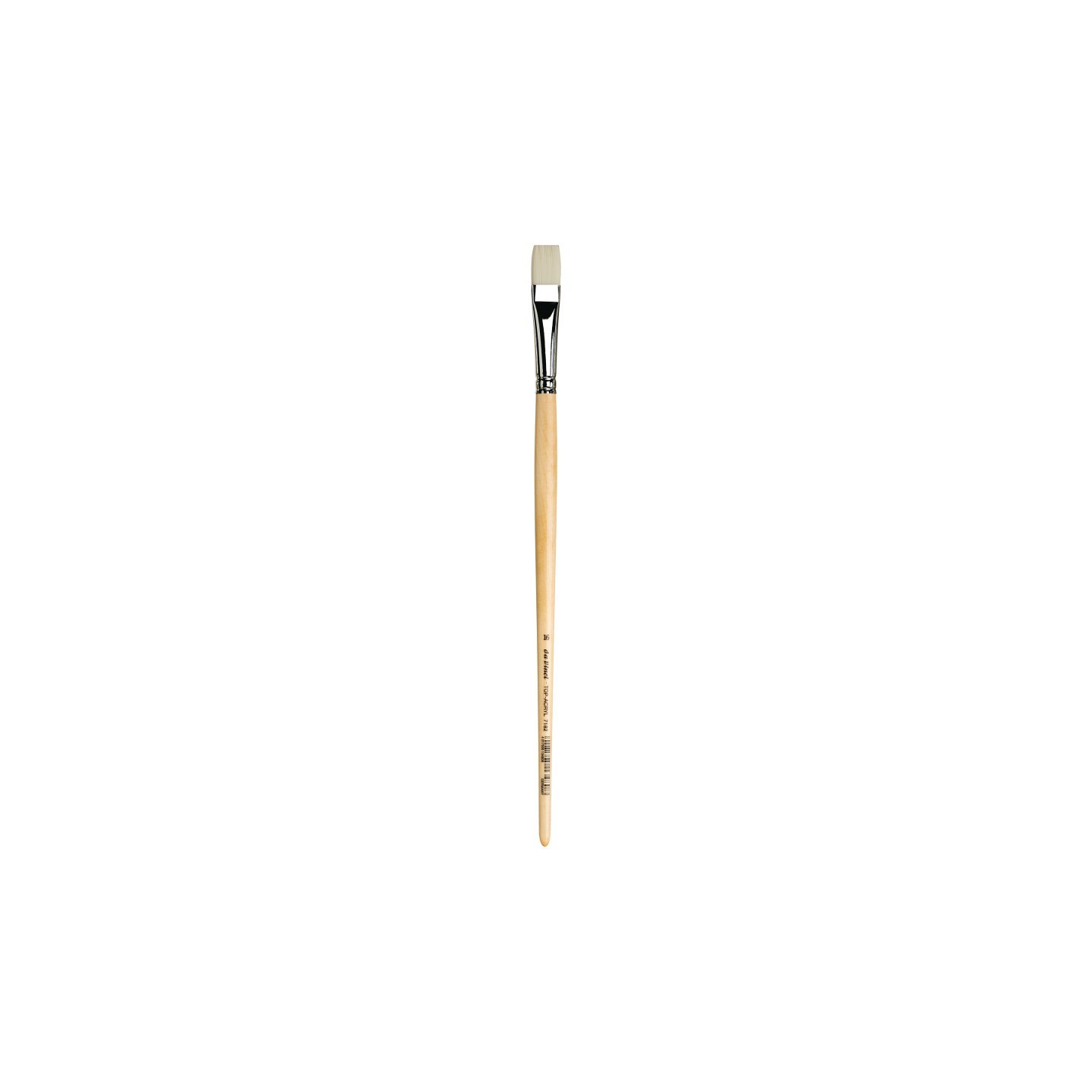 da Vinci TOP-ACRYL Bright White Brush, Synthetic, Acrylic & Oil, Flat, Series 7182, Size 16