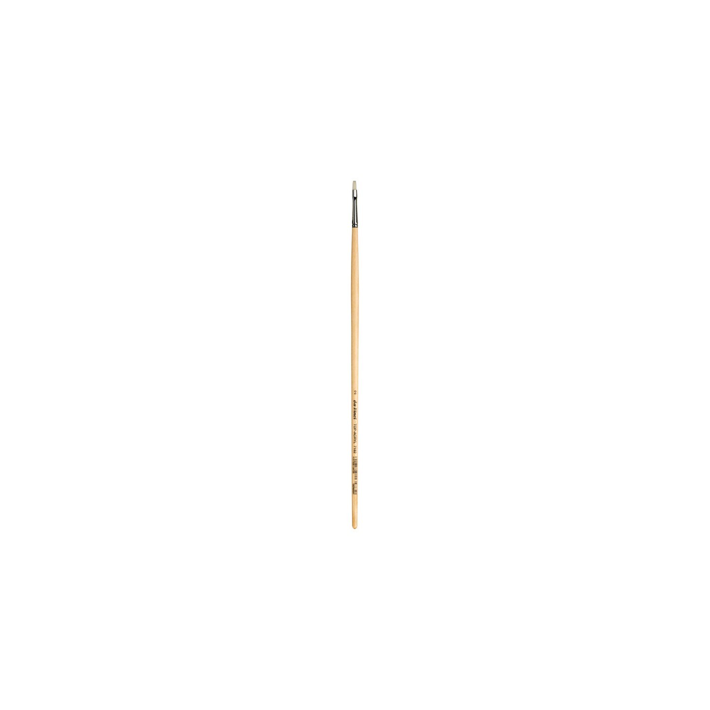 da Vinci TOP-ACRYL Bright White Brush, Synthetic, Acrylic & Oil, Flat, Series 7182, Size 2