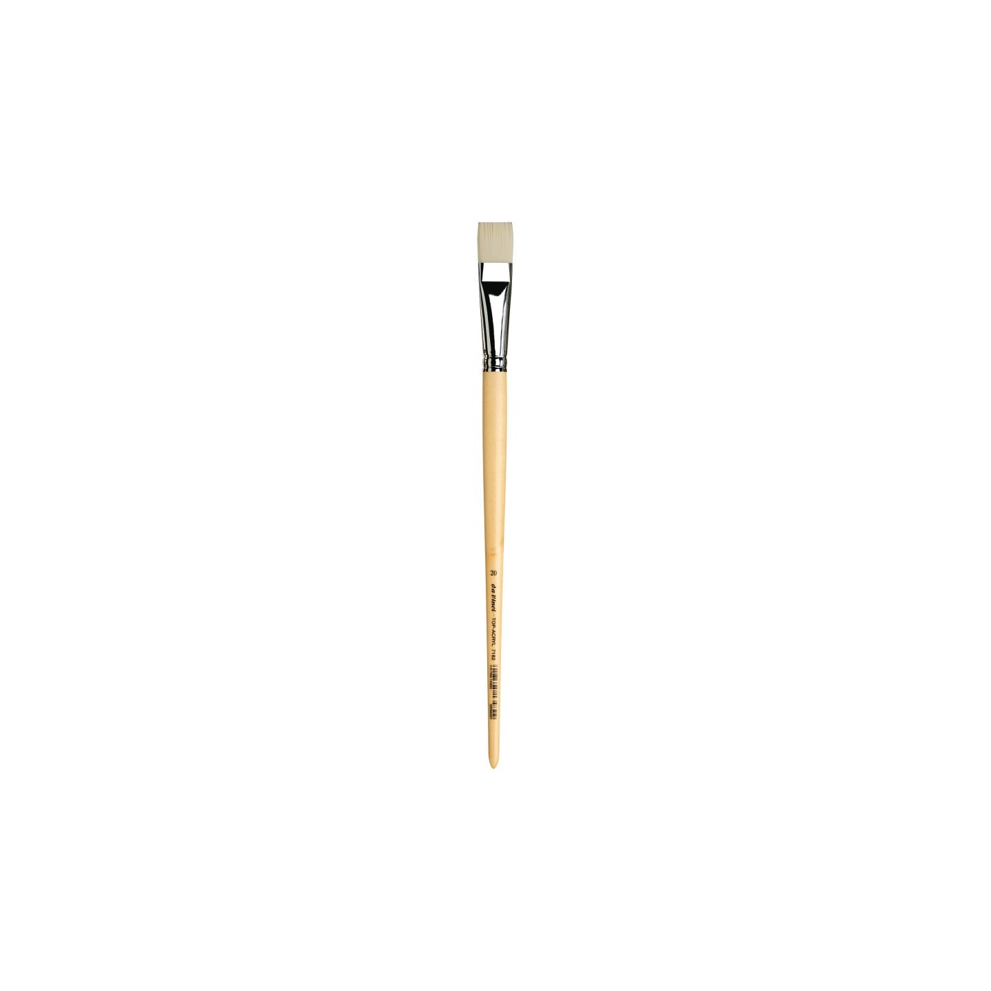 da Vinci TOP-ACRYL Bright White Brush, Synthetic, Acrylic & Oil, Flat, Series 7182, Size 20