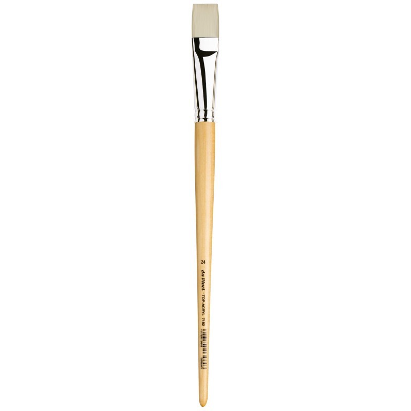 da Vinci TOP-ACRYL Bright White Brush, Synthetic, Acrylic & Oil, Flat, Series 7182, Size 24