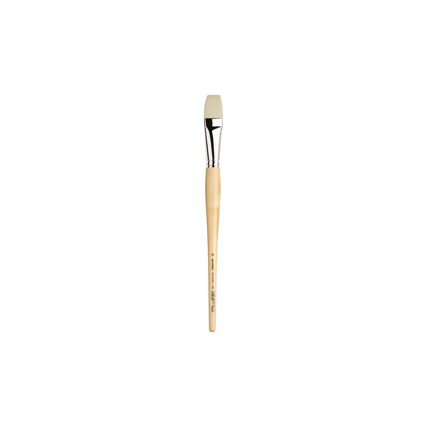 da Vinci TOP-ACRYL Bright White Brush, Synthetic, Acrylic & Oil, Flat, Series 7182, Size 30