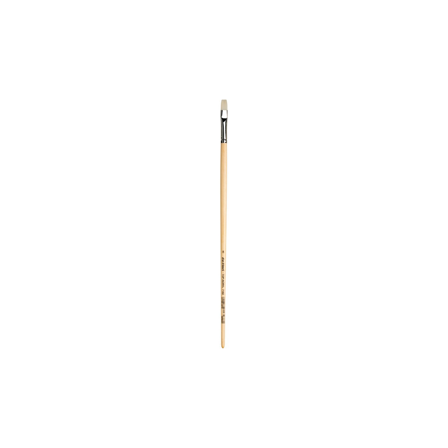 da Vinci TOP-ACRYL Bright White Brush, Synthetic, Acrylic & Oil, Flat, Series 7182, Size 8