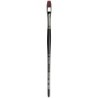 da Vinci TOP-ACRYL Bright Red-Brown Brush, Synthetic, Acrylic & Oil, Flat, Series 7185K, Size 10