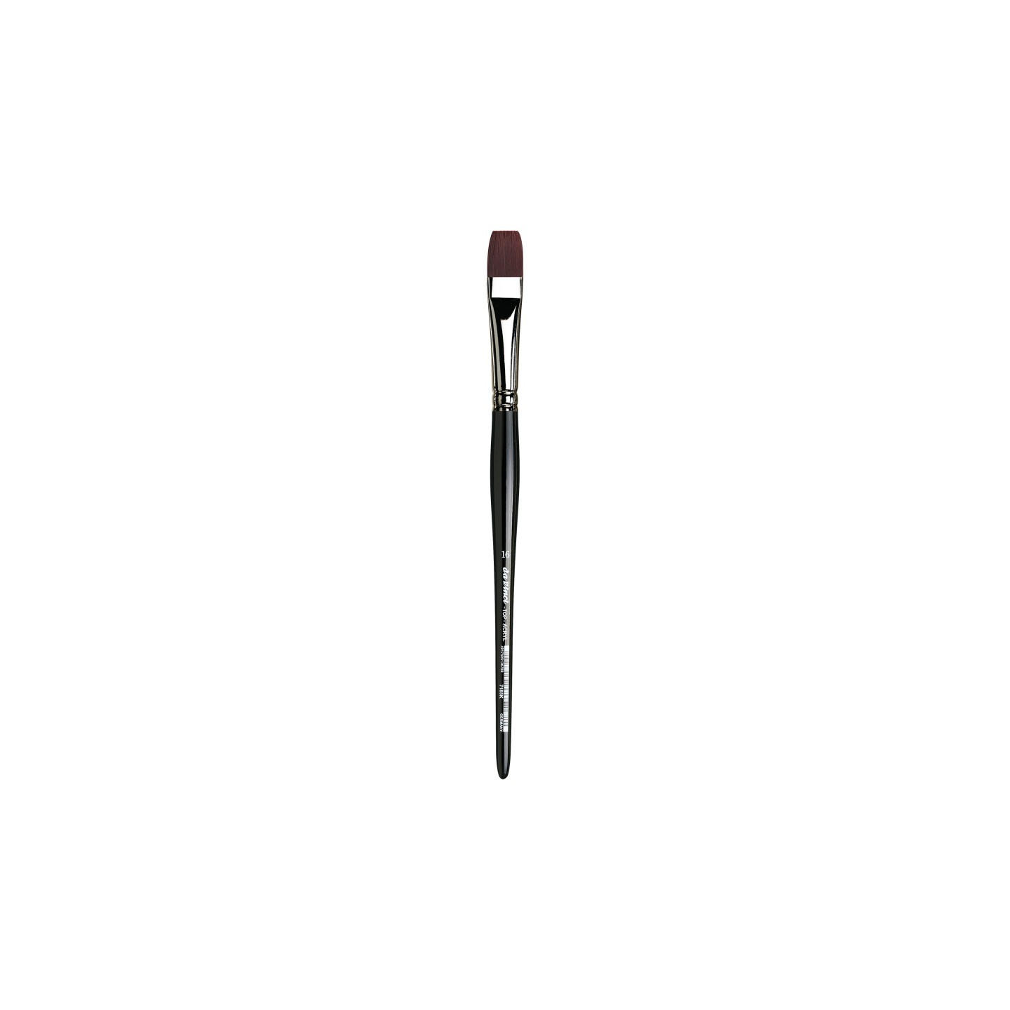 da Vinci TOP-ACRYL Bright Red-Brown Brush, Synthetic, Acrylic & Oil, Flat, Series 7185K, Size 16
