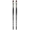 da Vinci TOP-ACRYL Bright Red-Brown Brush, Synthetic, Acrylic & Oil, Flat, Series 7185K, Size 6, Pack of 2