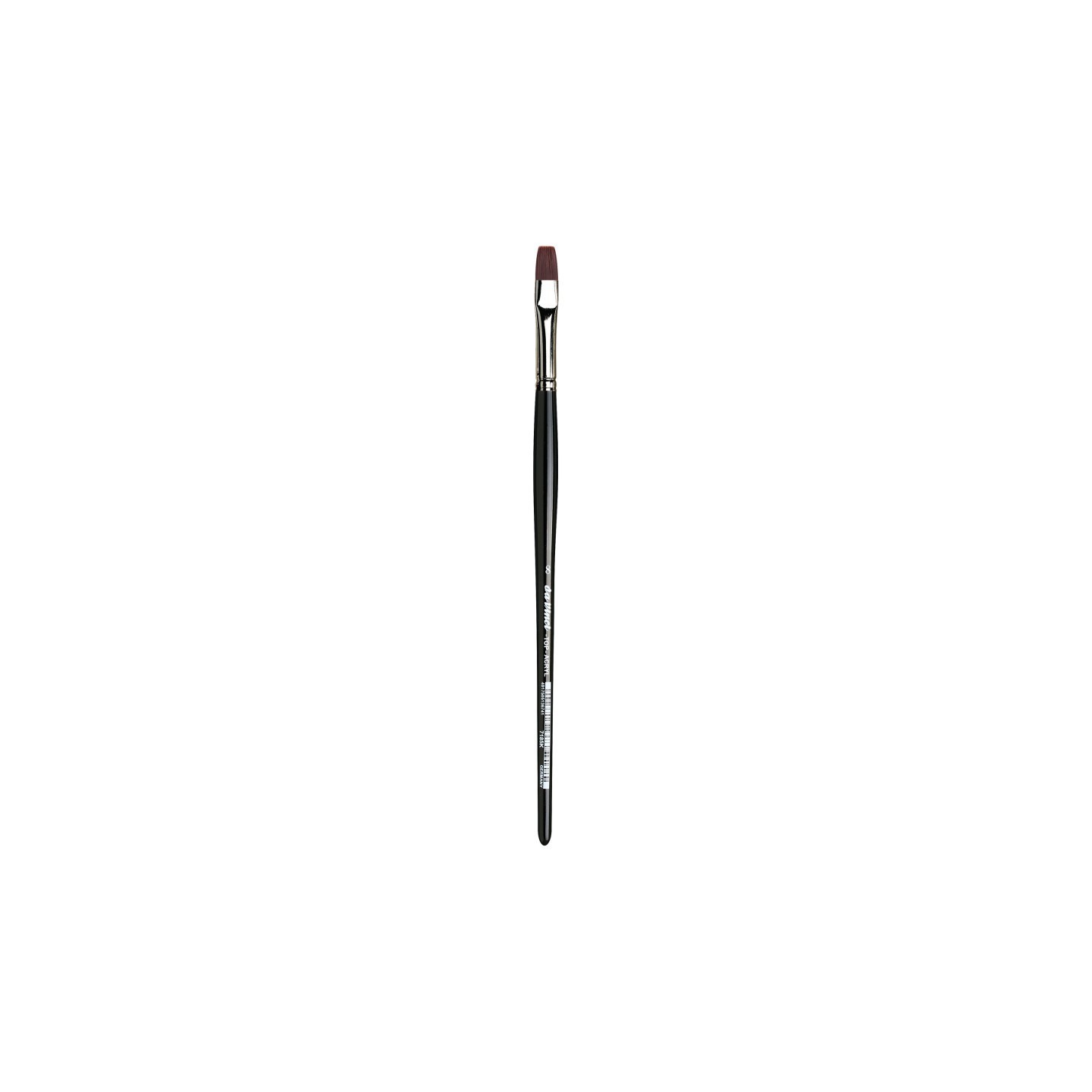 da Vinci TOP-ACRYL Bright Red-Brown Brush, Synthetic, Acrylic & Oil, Flat, Series 7185K, Size 8
