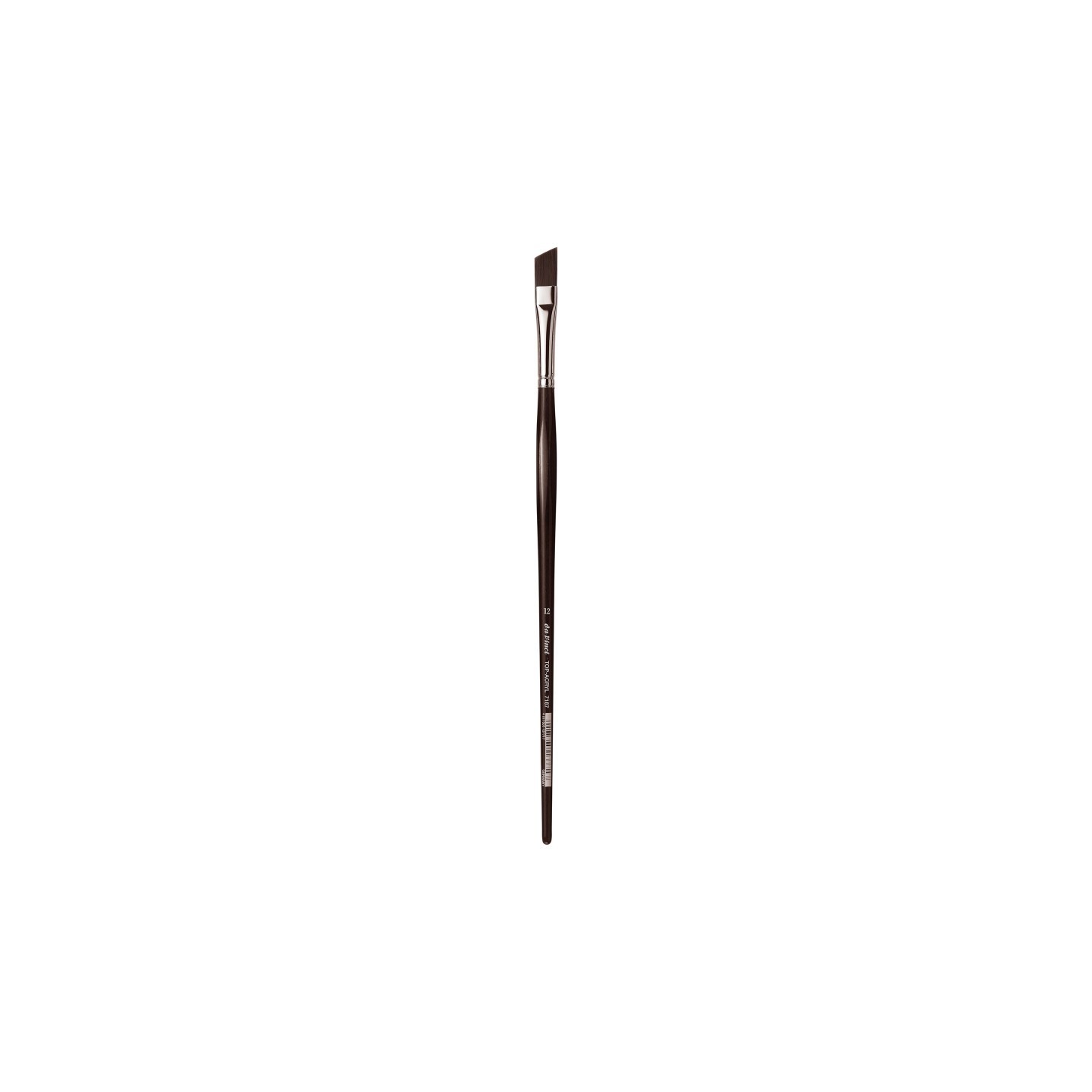 da Vinci TOP-ACRYL Red-Brown Brush, Synthetic, Acrylic & Oil, Slant, Series 7187, Size 12