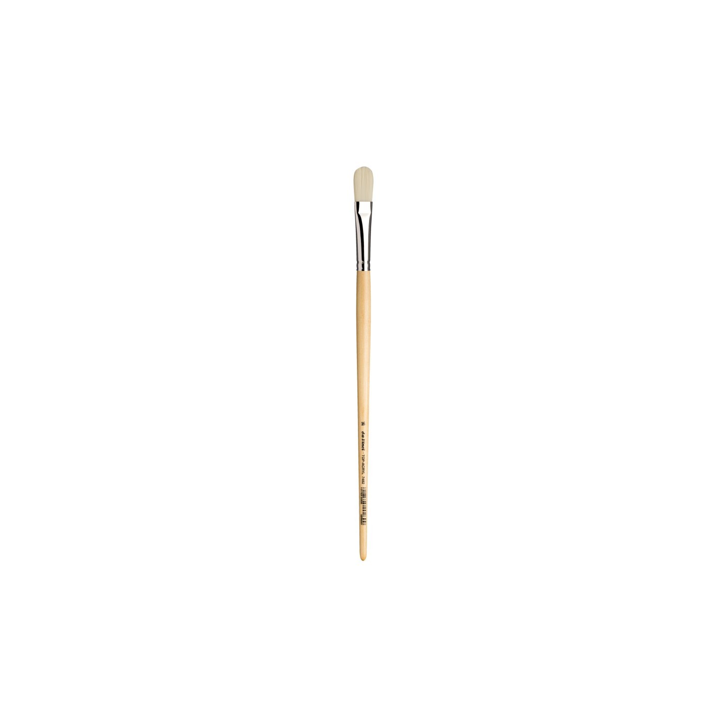 da Vinci TOP-ACRYL White Brush, Synthetic, Acrylic & Oil, Filbert, Series 7482, Size 16