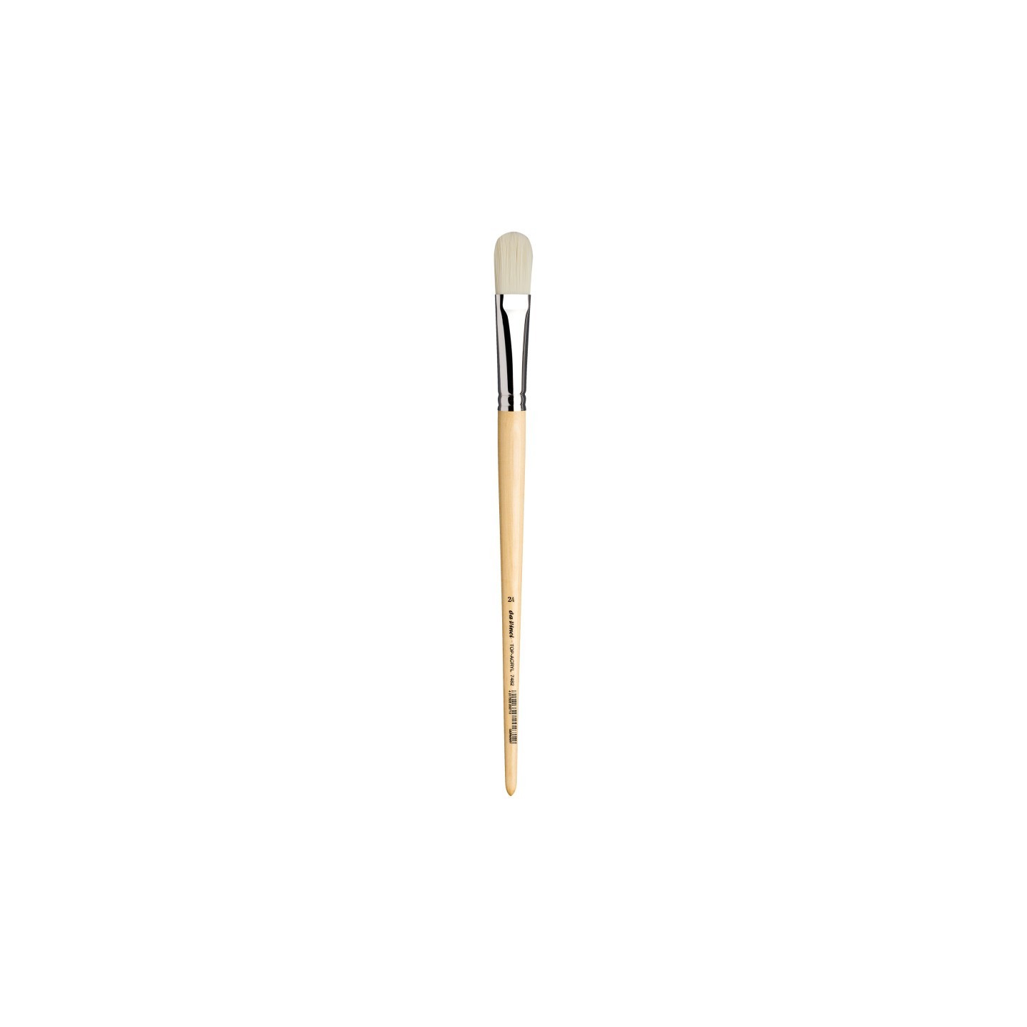 da Vinci TOP-ACRYL White Brush, Synthetic, Acrylic & Oil, Filbert, Series 7482, Size 24