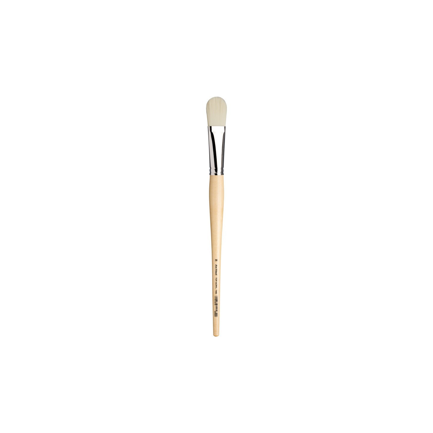da Vinci TOP-ACRYL White Brush, Synthetic, Acrylic & Oil, Filbert, Series 7482, Size 30
