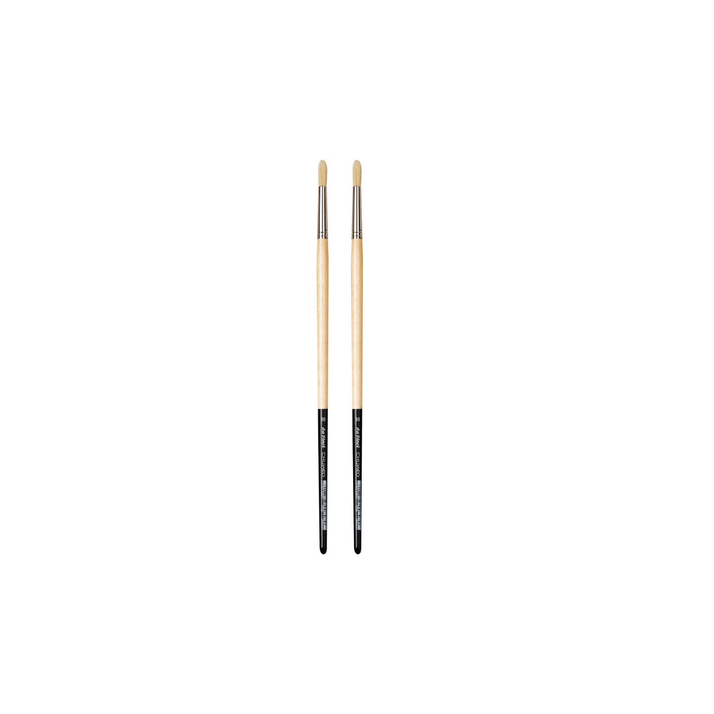 da Vinci CHUNEO Synthetic Hog Bristle, Oil, Round, Series 7729, Size 10, Pack of 2