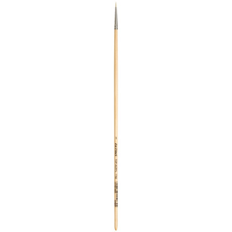 da Vinci TOP-ACRYL White Brush, Synthetic, Acrylic & Oil, Round, Series 7782, Size 1
