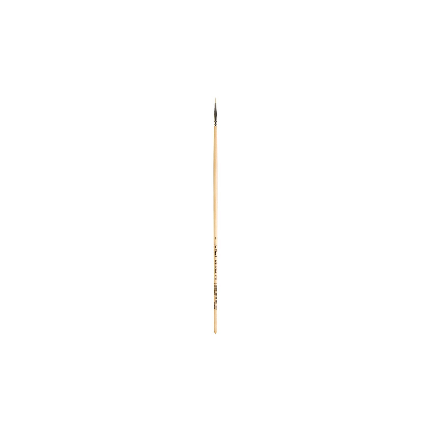 da Vinci TOP-ACRYL White Brush, Synthetic, Acrylic & Oil, Round, Series 7782, Size 1