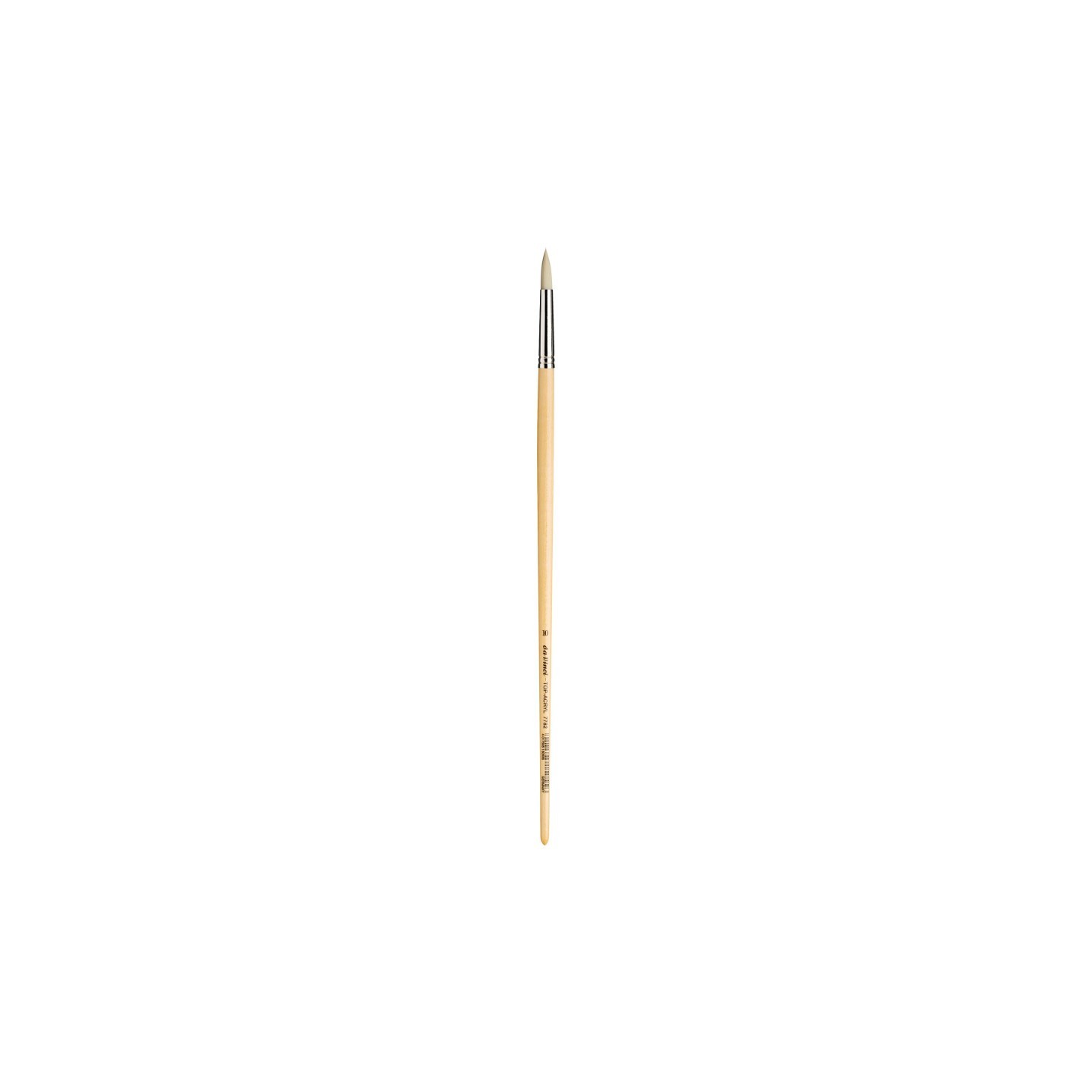 da Vinci TOP-ACRYL White Brush, Synthetic, Acrylic & Oil, Round, Series 7782, Size 10