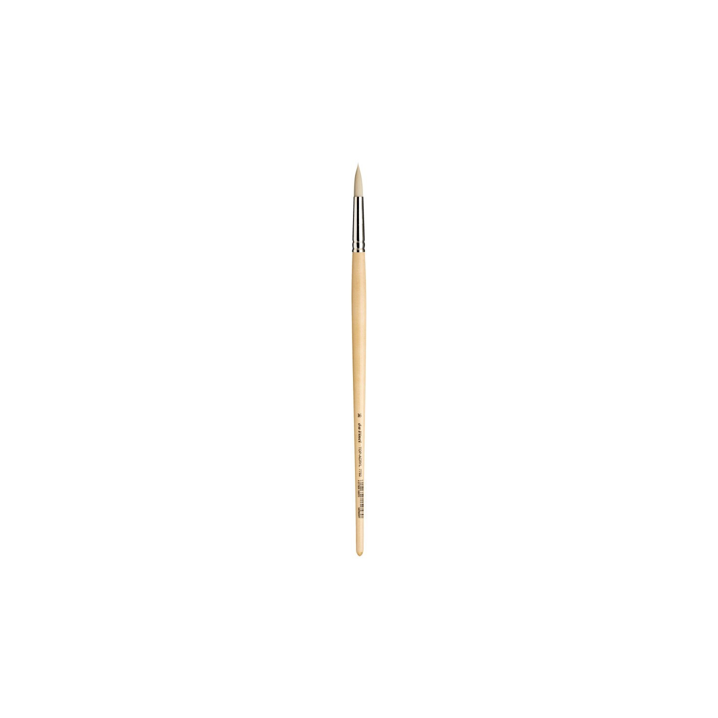 da Vinci TOP-ACRYL White Brush, Synthetic, Acrylic & Oil, Round, Series 7782, Size 16
