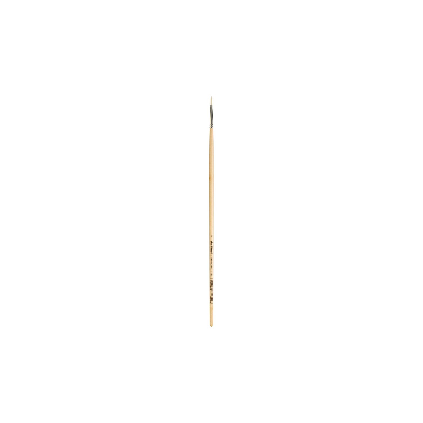 da Vinci TOP-ACRYL White Brush, Synthetic, Acrylic & Oil, Round, Series 7782, Size 2