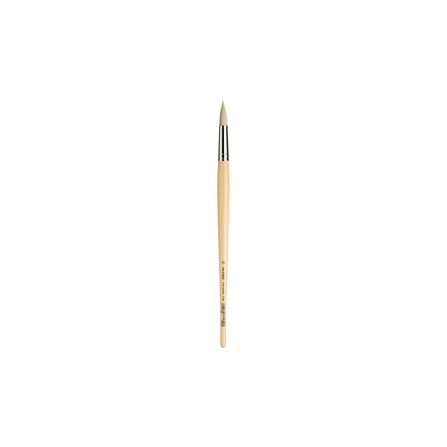 da Vinci TOP-ACRYL White Brush, Synthetic, Acrylic & Oil, Round, Series 7782, Size 24