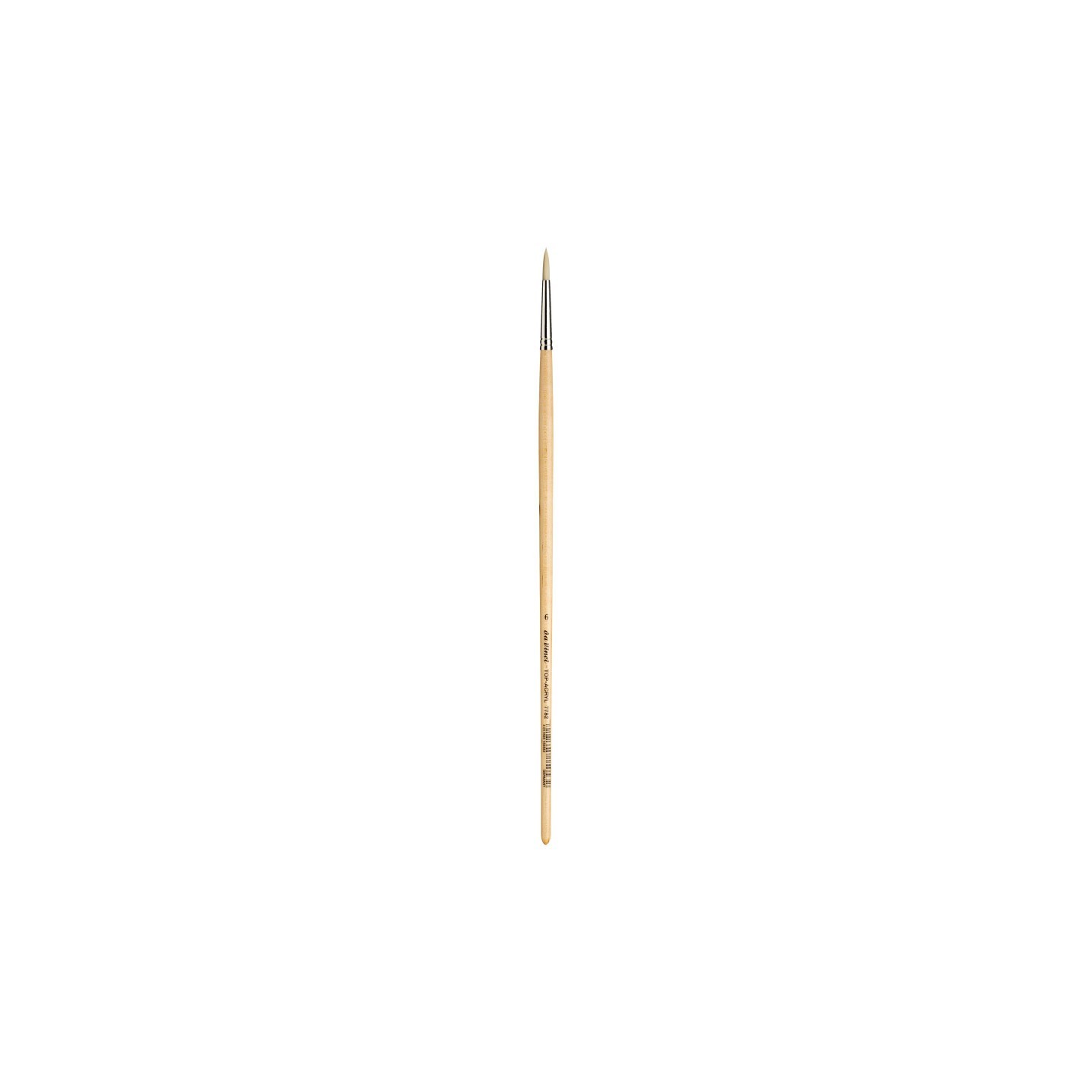 da Vinci TOP-ACRYL White Brush, Synthetic, Acrylic & Oil, Round, Series 7782, Size 6