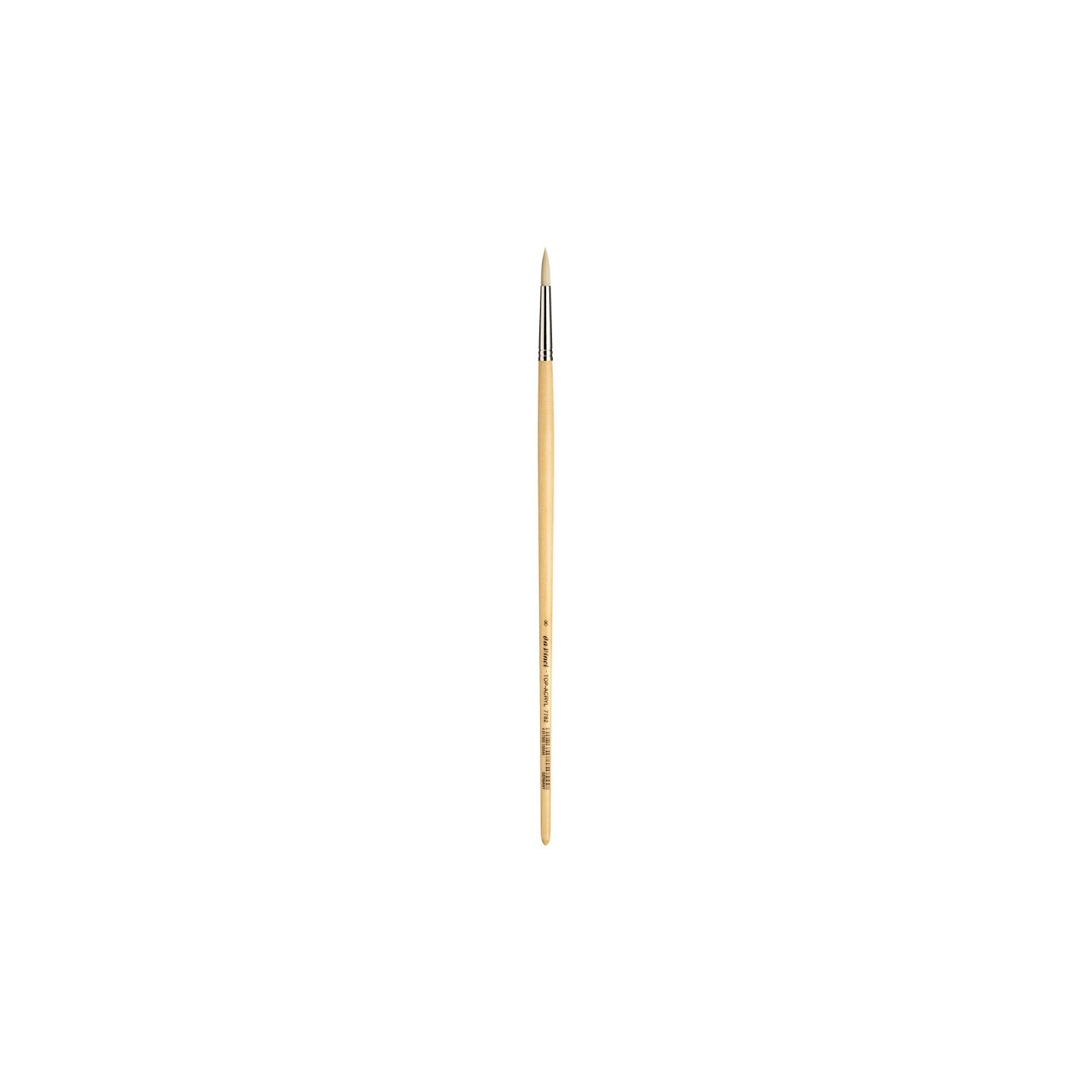 da Vinci TOP-ACRYL White Brush, Synthetic, Acrylic & Oil, Round, Series 7782, Size 8