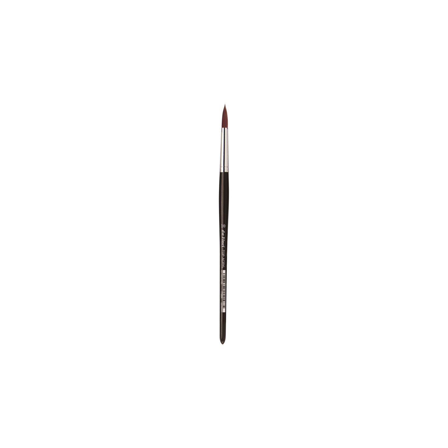 da Vinci TOP-ACRYL Red-Brown Brush, Synthetic, Acrylic & Oil, Round, Series 7785K, Size 10