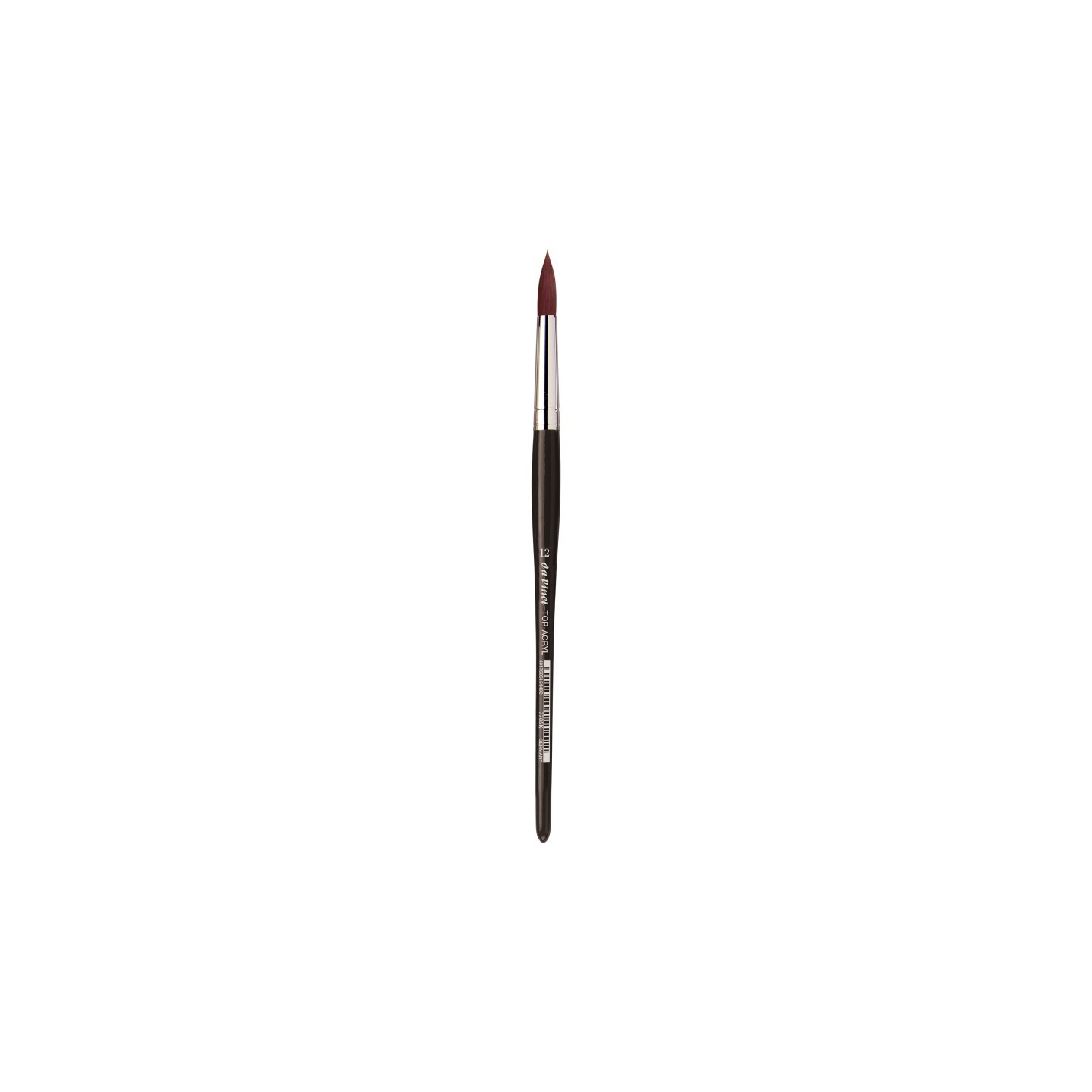 da Vinci TOP-ACRYL Red-Brown Brush, Synthetic, Acrylic & Oil, Round, Series 7785K, Size 12