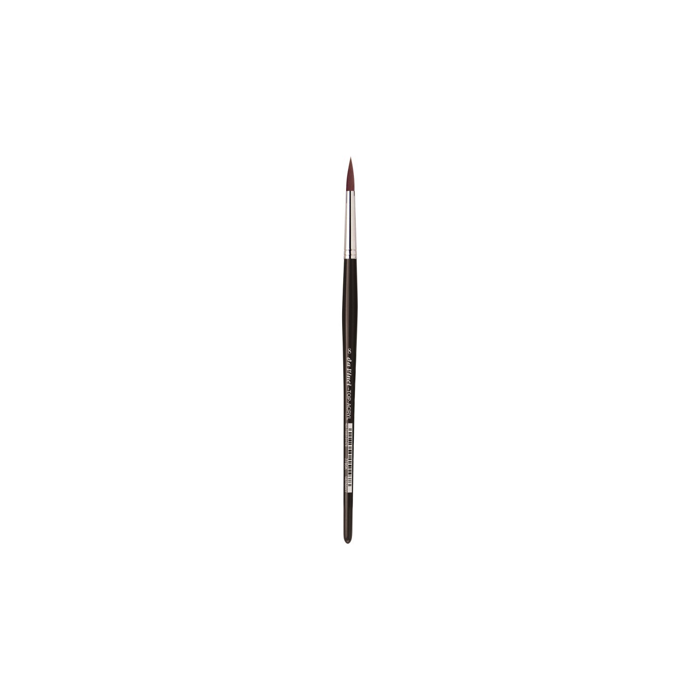 da Vinci TOP-ACRYL Red-Brown Brush, Synthetic, Acrylic & Oil, Round, Series 7785K, Size 8