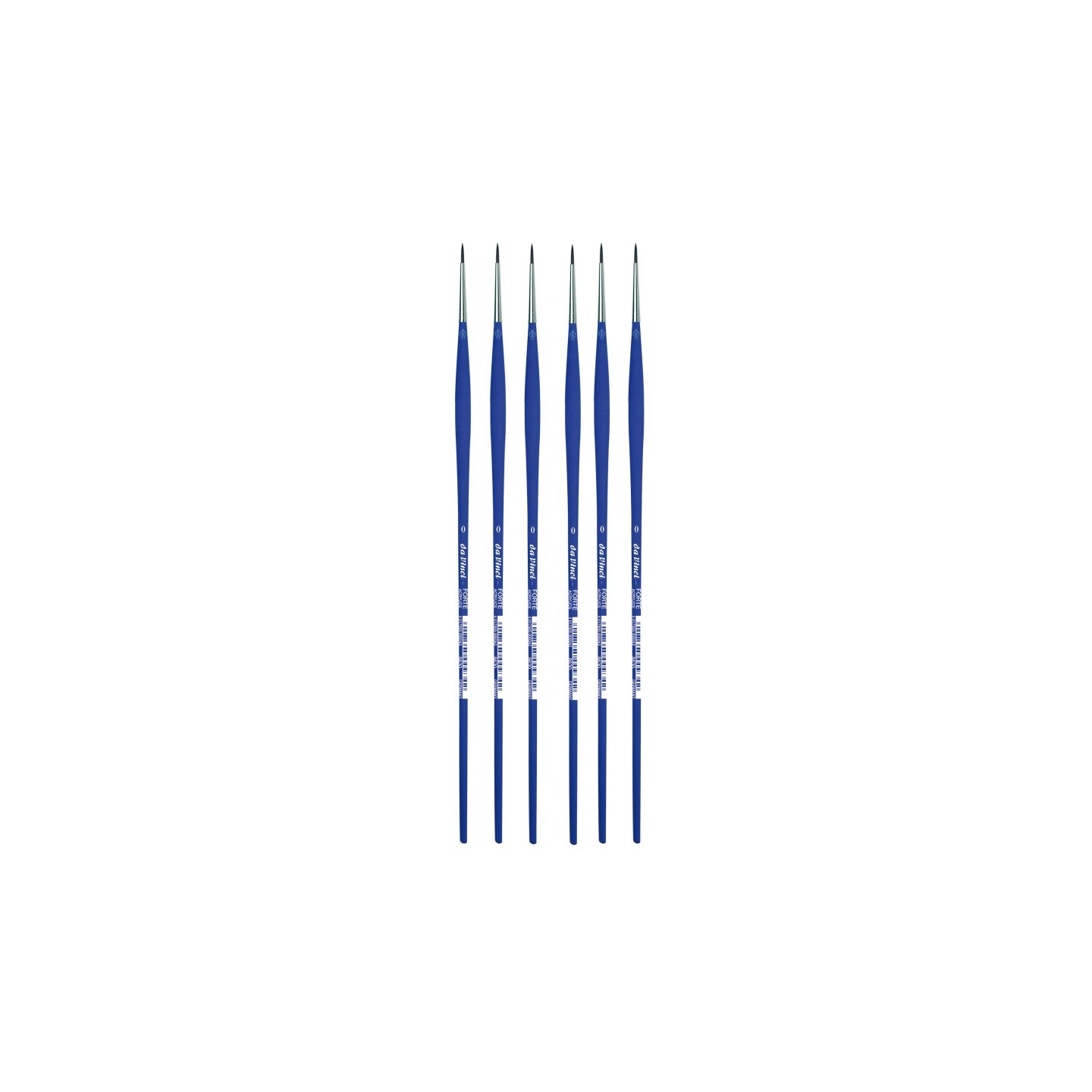 da Vinci FORTE-Acrylics Student Brush, Synthetic, Acrylic & Oil, Round, Series 8630, Size 0, Pack of 6