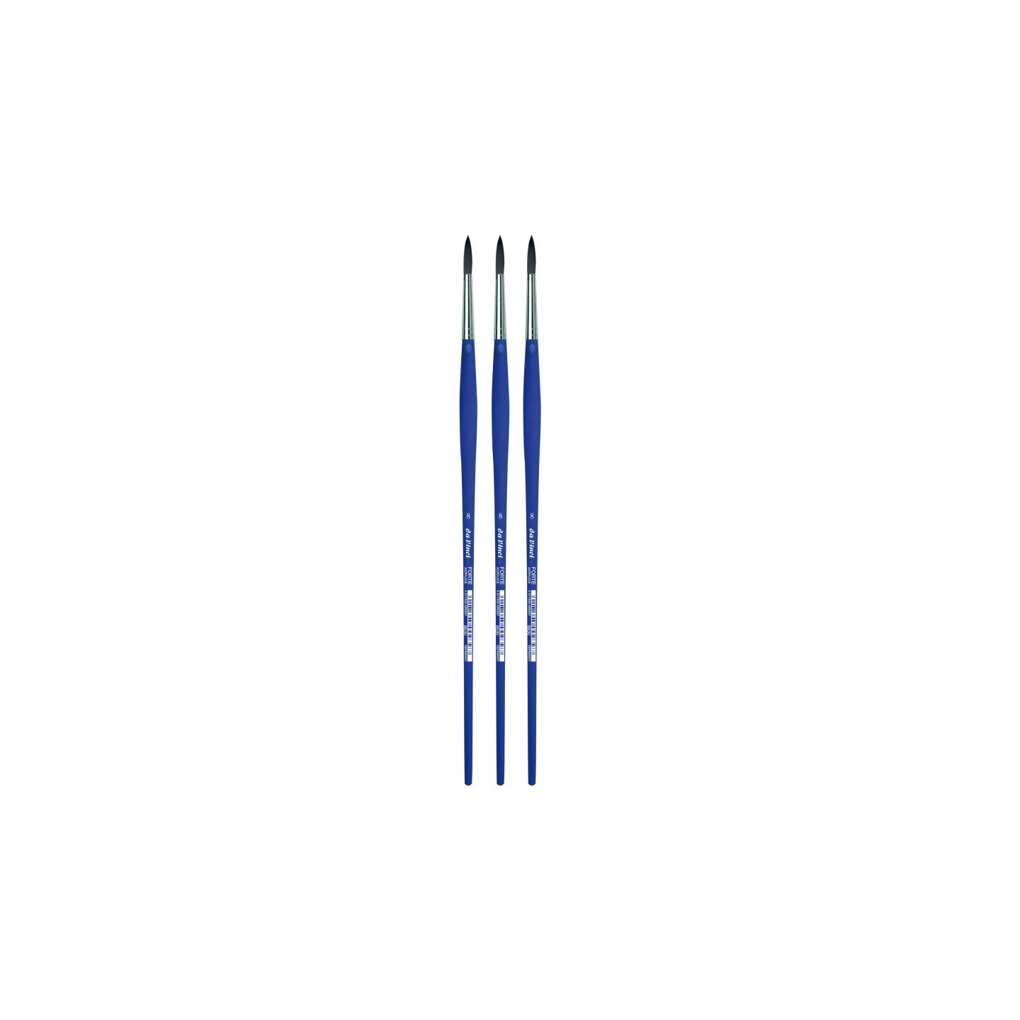 da Vinci FORTE-Acrylics Student Brush, Synthetic, Acrylic & Oil, Round, Series 8630, Size 8, Pack of 3