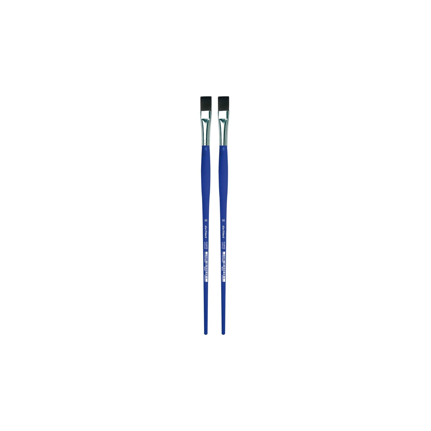 da Vinci FORTE-Acrylics Student Brush, Synthetic, Acrylic & Oil, Flat, Series 8640, Size 16, Pack of 2