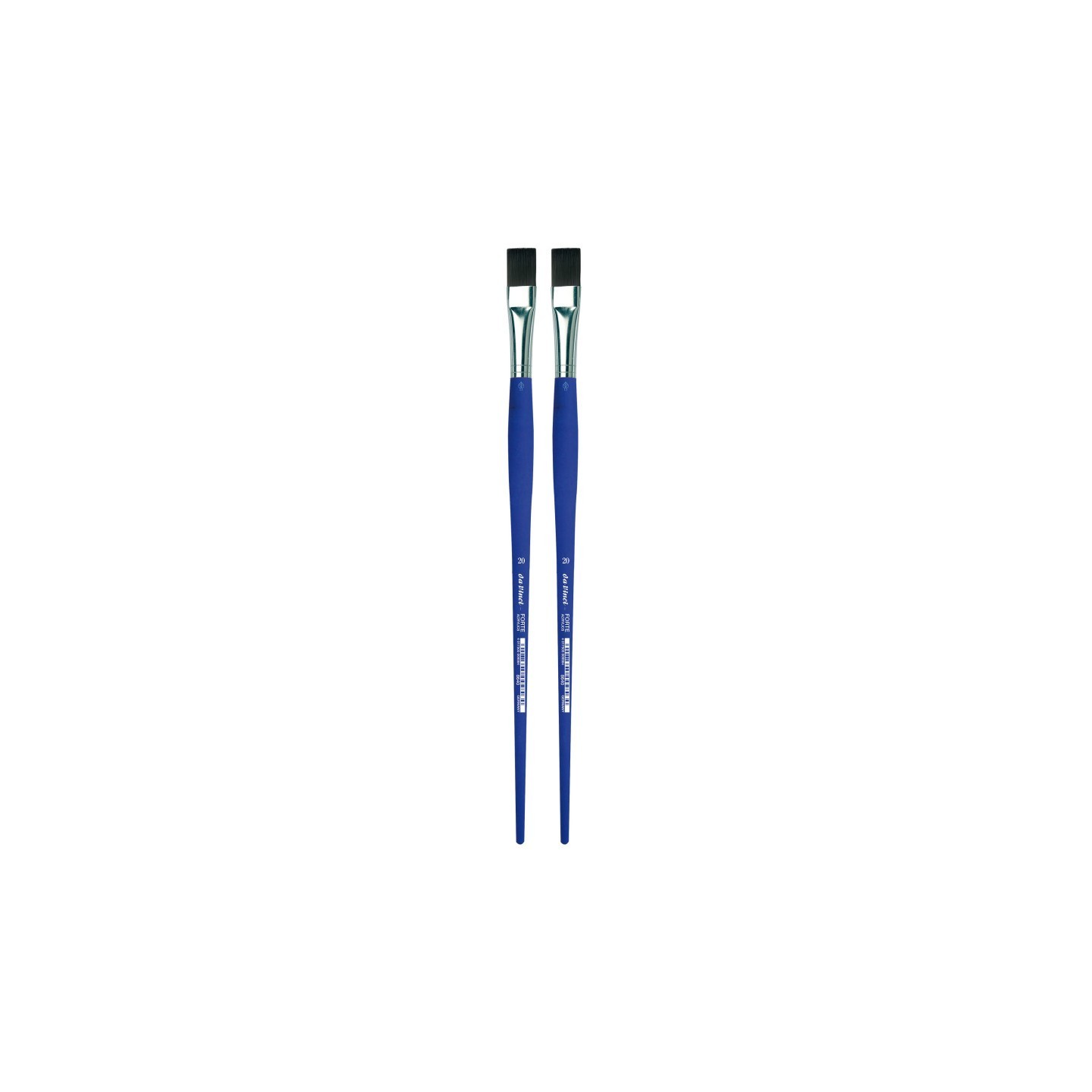 da Vinci FORTE-Acrylics Student Brush, Synthetic, Acrylic & Oil, Flat, Series 8640, Size 20, Pack of 2