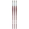 da Vinci COLLEGE Student Brush, Synthetic, Acrylic & Oil, Round, Series 8730, Size 10, Pack of 3