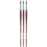 da Vinci COLLEGE Student Brush, Synthetic, Acrylic & Oil, Round, Series 8730, Size 12, Pack of 3