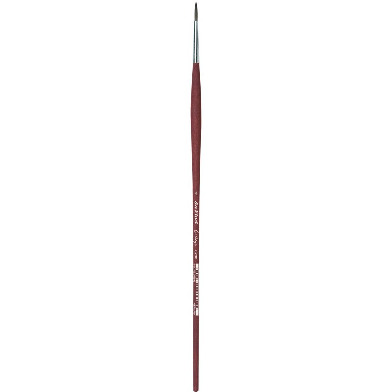 da Vinci COLLEGE Student Brush, Synthetic, Acrylic & Oil, Round, Series 8730, Size 4
