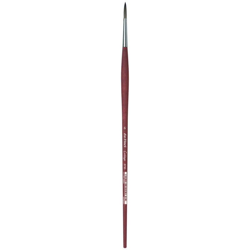 da Vinci COLLEGE Student Brush, Synthetic, Acrylic & Oil, Round, Series 8730, Size 6