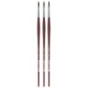 da Vinci COLLEGE Student Brush, Synthetic, Acrylic & Oil, Round, Series 8730, Size 8, Pack of 3