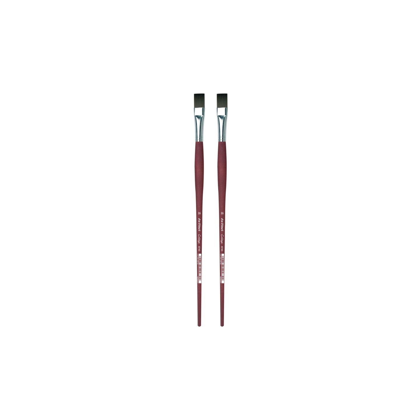 da Vinci COLLEGE Student Brush, Synthetic, Acrylic & Oil, Flat, Series 8740, Size 16, Pack of 2