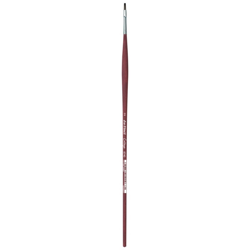 da Vinci COLLEGE Student Brush, Synthetic, Acrylic & Oil, Flat, Series 8740, Size 2