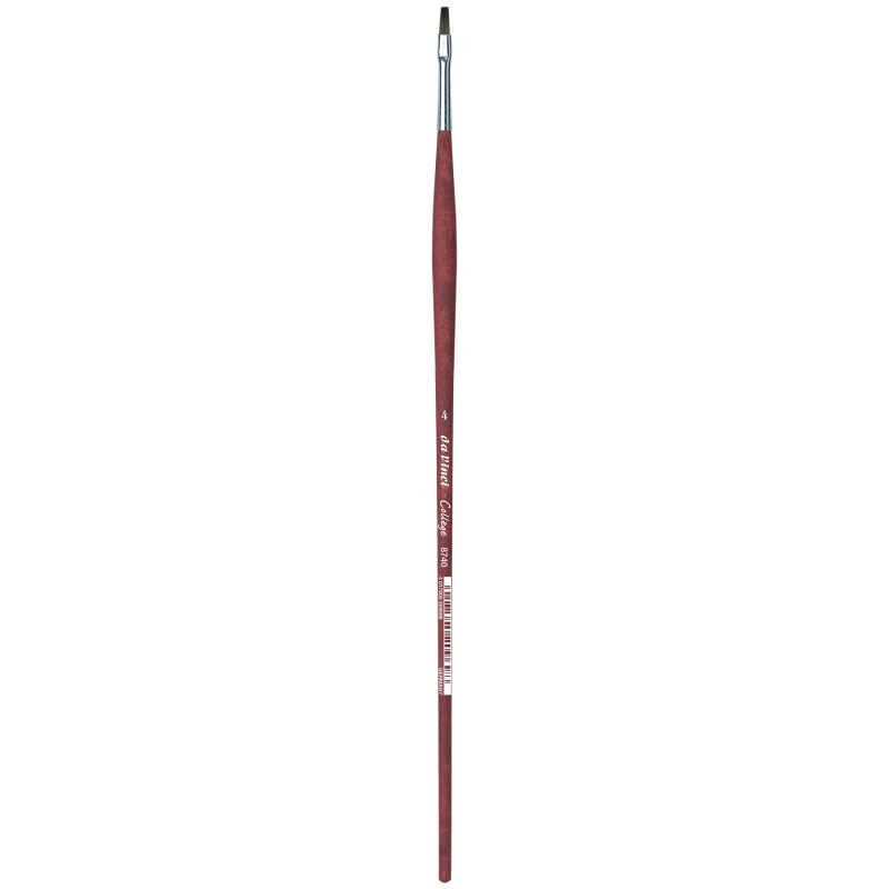 da Vinci COLLEGE Student Brush, Synthetic, Acrylic & Oil, Flat, Series 8740, Size 4