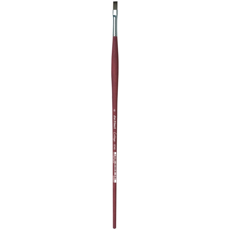 da Vinci COLLEGE Student Brush, Synthetic, Acrylic & Oil, Flat, Series 8740, Size 6