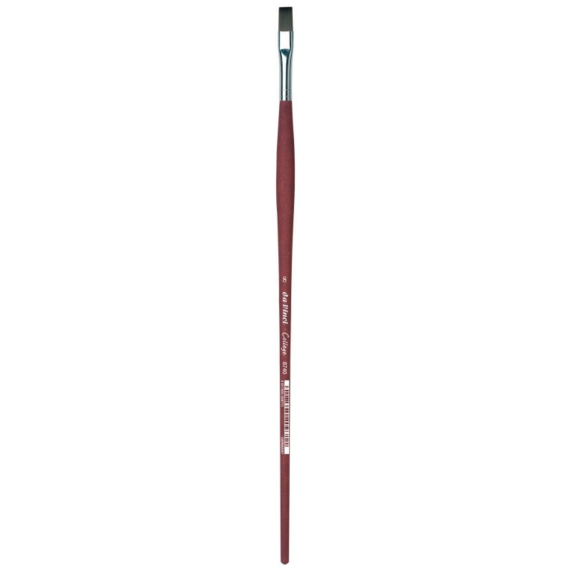 da Vinci COLLEGE Student Brush, Synthetic, Acrylic & Oil, Flat, Series 8740, Size 8