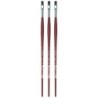 da Vinci COLLEGE Student Brush, Synthetic, Acrylic & Oil, Flat, Series 8740, Size 8, Pack of 3