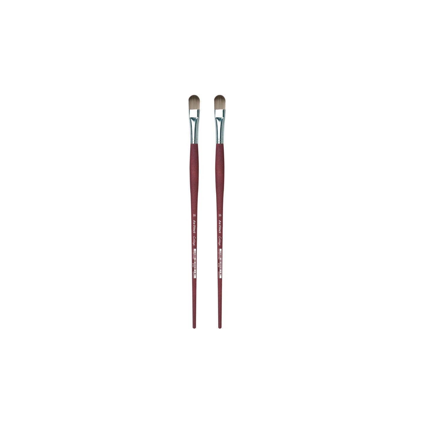 da Vinci COLLEGE Student Brush, Synthetic, Acrylic & Oil, Filbert, Series 8750, Size 16, Pack of 2